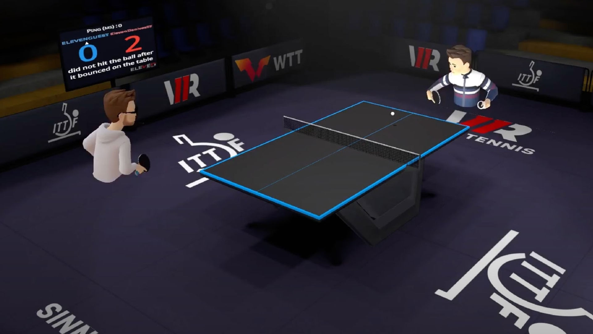 Eleven Table Tennis Gameplay